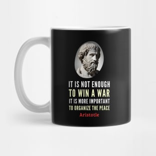 Peaceful Wisdom: Aristotle's Timeless Quote Mug